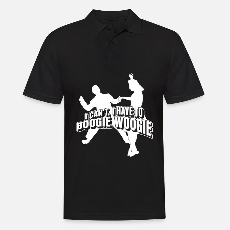 Boogie Woogie Danse Swing - Polo Homme - noir