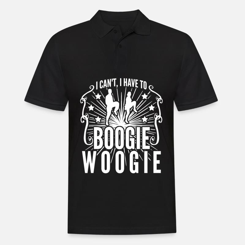 Boogie Woogie Swing Danse - Polo Homme - noir