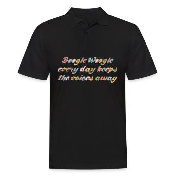 Boogie Woogie Joke Dancing Swing - Men's Polo Shirt - black - Front - Kai (181cm)
