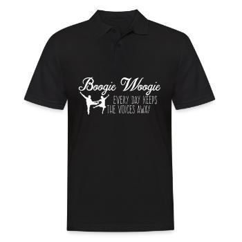 Boogie Woogie Dancer Swing Dancing - Männer Poloshirt - Schwarz - Vorne - Kai (181cm)