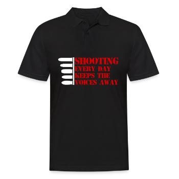Armes à feu Pistolet Fusil Armes Arme à feu Pistolet - Polo Homme - noir - Devant - Kai (181cm)