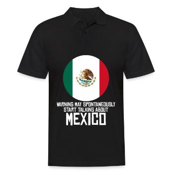 Mexique Drapeau Mexicains Mexicains - Polo Homme - noir - Devant - Kai (181cm)