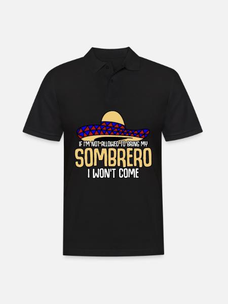 Mexico Sombrero Mexican Mexicans - Men's Polo Shirt - black