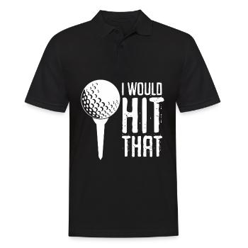 Balle de golf de club de golf - Polo Homme - noir - Devant - Kai (181cm)