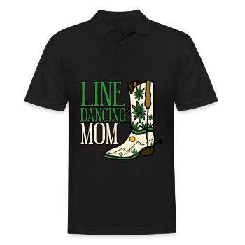 Line Dance Boat Country Music - Men's Polo Shirt - black - Front - Kai (181cm)