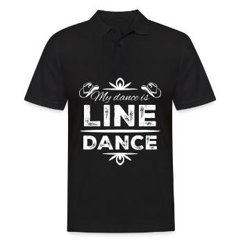 Line Dance Country Music Western Style - Männer Poloshirt - Schwarz - Vorne - Kai (181cm)