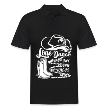 Danse en ligne - Polo Homme - noir - Devant - Kai (181cm)