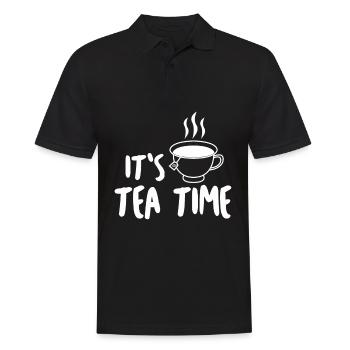 Tasse à thé Sachet de thé Théière - Polo Homme - noir - Devant - Kai (181cm)
