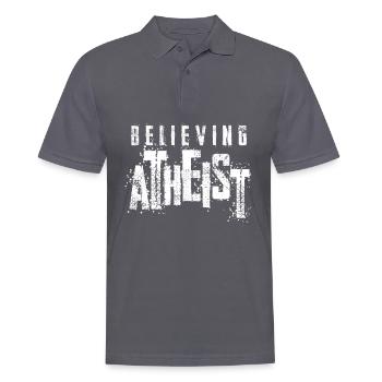 Agnostic Non-Believer Atheism Atheist - Männer Poloshirt - Anthrazit - Vorne - Nico (186cm)