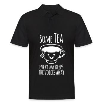 Tasse à thé Théière Sachet de thé - Polo Homme - noir - Devant - Kai (181cm)