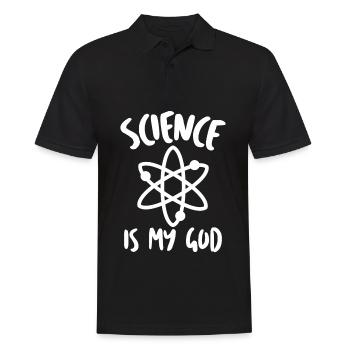 Agnostic Atheism Science Atheist - Männer Poloshirt - Schwarz - Vorne - Kai (181cm)