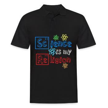 Science Atheist Agnostic Atheism - Männer Poloshirt - Schwarz - Vorne - Kai (181cm)