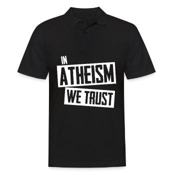 Atheist Agnostic Atheism Science - Männer Poloshirt - Schwarz - Vorne - Kai (181cm)