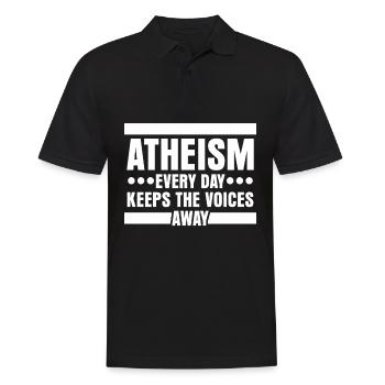 Atheism Atheist Science Agnostic - Männer Poloshirt - Schwarz - Vorne - Kai (181cm)