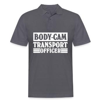 Policier Body-Cam Policier - Polo Homme - charbon - Devant - Nico (186cm)