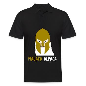 Malaka Alpaca - Männer Poloshirt - Schwarz - Vorne - Kai (181cm)