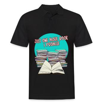Books Book Reading Bookworm Read - Men's Polo Shirt - black - Front - Kai (181cm)