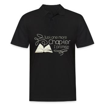 Books Reading Book Bookworm Read - Men's Polo Shirt - black - Front - Kai (181cm)