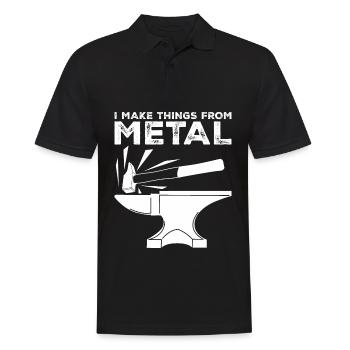 Metalworker Metal Work Blacksmith Welder - Men's Polo Shirt - black - Front - Kai (181cm)