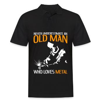 Blacksmith Welder Metalworker Metal Work - Men's Polo Shirt - black - Front - Kai (181cm)