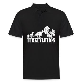 Dinde Oeuf Dinde Thanksgiving - Polo Homme - noir - Devant - Kai (181cm)