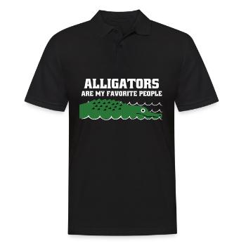 Alligators Alligator - Männer Poloshirt - Schwarz - Vorne - Kai (181cm)