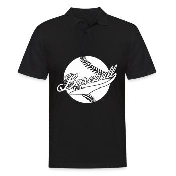 Batte de baseball Joueur de baseball - Polo Homme - noir - Devant - Kai (181cm)