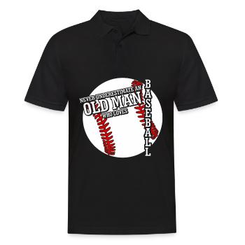 Baseball pour les vieux hommes - Polo Homme - noir - Devant - Kai (181cm)
