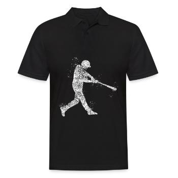 Baseball Pitcher - Männer Poloshirt - Schwarz - Vorne - Kai (181cm)
