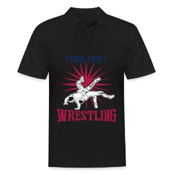 Wrestling Joke Wrestler - Männer Poloshirt - Schwarz - Vorne - Kai (181cm)