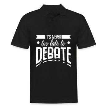 Rhetoric Debating Club Debate Team - Men's Polo Shirt - black - Front - Kai (181cm)