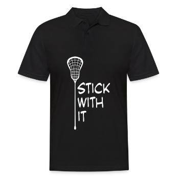 Lacrosse Joke - Men's Polo Shirt - black - Front - Kai (181cm)