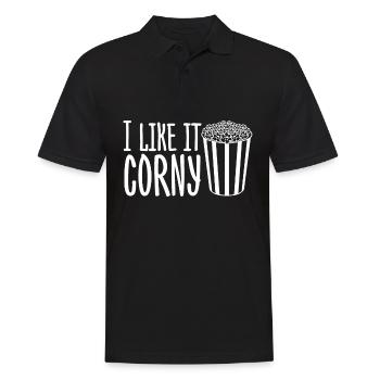Popcorn Carnival - Männer Poloshirt - Schwarz - Vorne - Kai (181cm)
