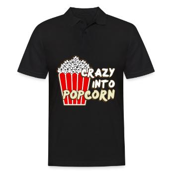 Popcorn Carnival Cinema - Männer Poloshirt - Schwarz - Vorne - Kai (181cm)