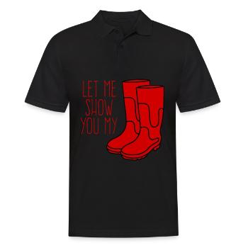 Bottes rouges Bottes en caoutchouc - Polo Homme - noir - Devant - Kai (181cm)