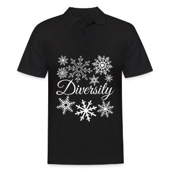 Flocons de neige flocon de neige d’hiver - Polo Homme - noir - Devant - Kai (181cm)