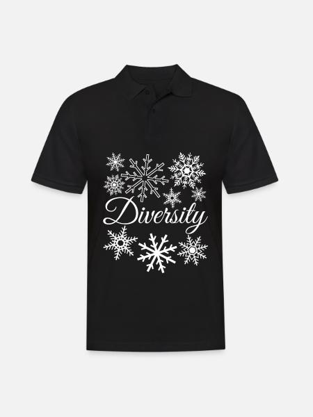Snow Snowflakes Winter Snowflake - Men's Polo Shirt - black