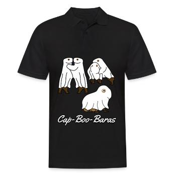 Capybaras Ghosts Capybara - Männer Poloshirt - Schwarz - Vorne - Kai (181cm)