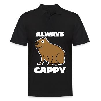 Capybaras Capybara - Männer Poloshirt - Schwarz - Vorne - Kai (181cm)