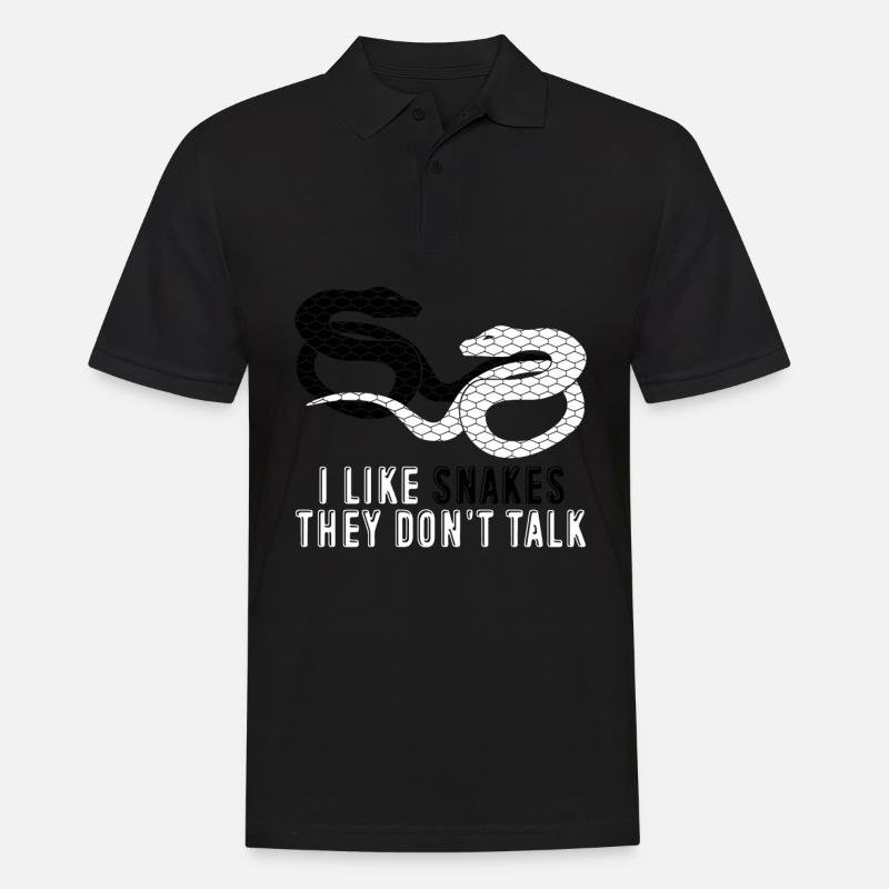 Snakes Snake - Männer Poloshirt - Schwarz