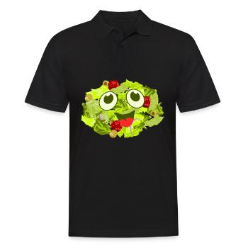 Salad Cute Salads Vegan - Männer Poloshirt - Schwarz - Vorne - Kai (181cm)