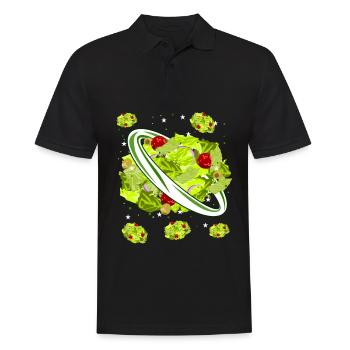Salad Vegetarian Salads Vegan - Männer Poloshirt - Schwarz - Vorne - Kai (181cm)