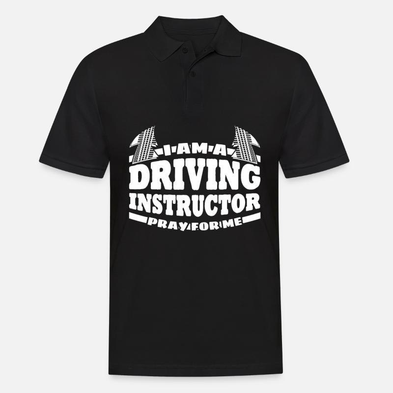Moniteur d’auto-école Joke Driving School - Polo Homme - noir