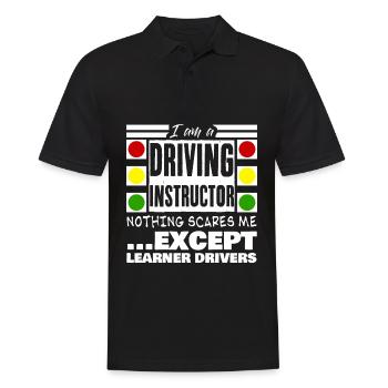 Moniteur d’auto-école Apprentis conducteurs - Polo Homme - noir - Devant - Kai (181cm)