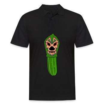 Lucha Libre Concombre Luchador Lutte - Polo Homme - noir - Devant - Kai (181cm)