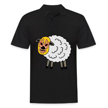 Lucha Libre Lutte Moutonne - Polo Homme - noir - Devant - Kai (181cm)