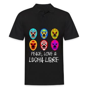 Lucha Libre Mask Wrestling - Männer Poloshirt - Schwarz - Vorne - Kai (181cm)