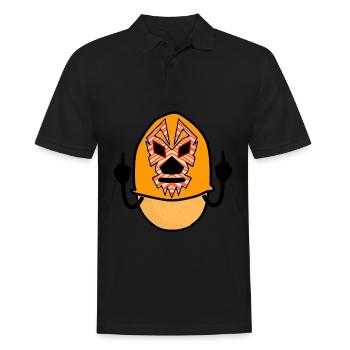 Lucha Libre Potato Wrestling - Männer Poloshirt - Schwarz - Vorne - Kai (181cm)
