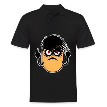 Goth Potato Gothic - Männer Poloshirt - Schwarz - Vorne - Kai (181cm)