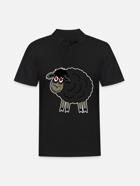 Goth Sheep Gothic - Men's Polo Shirt - black